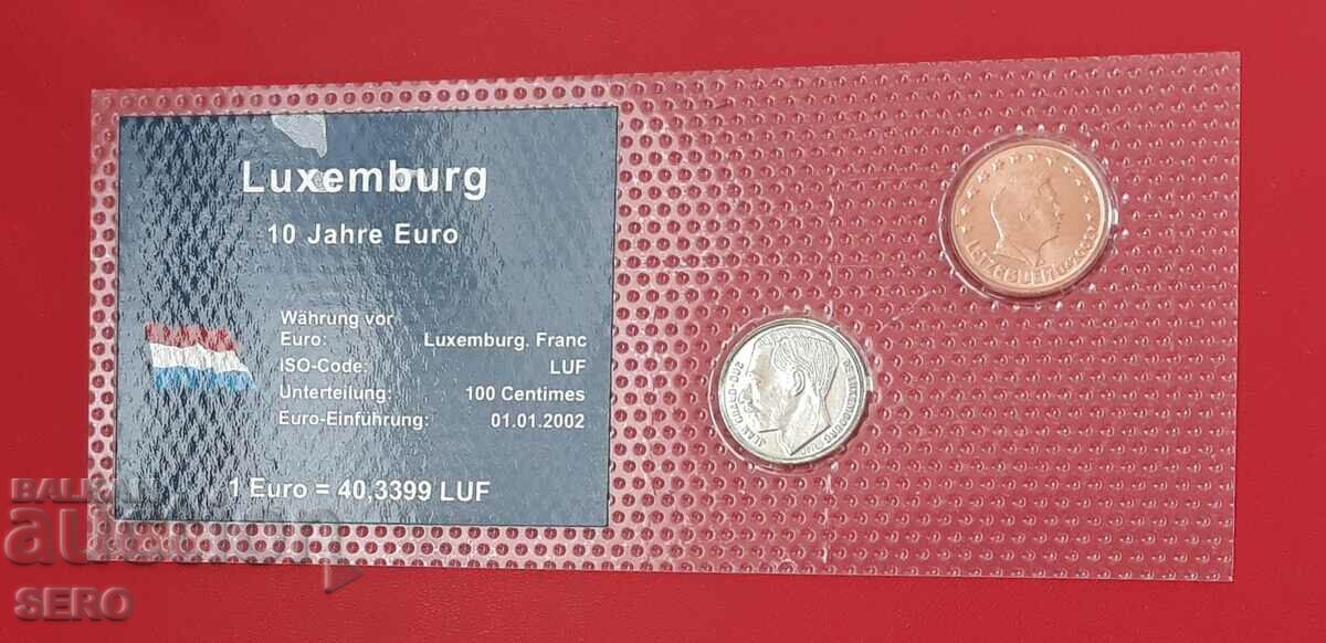 Luxembourg-SET of 2 coins