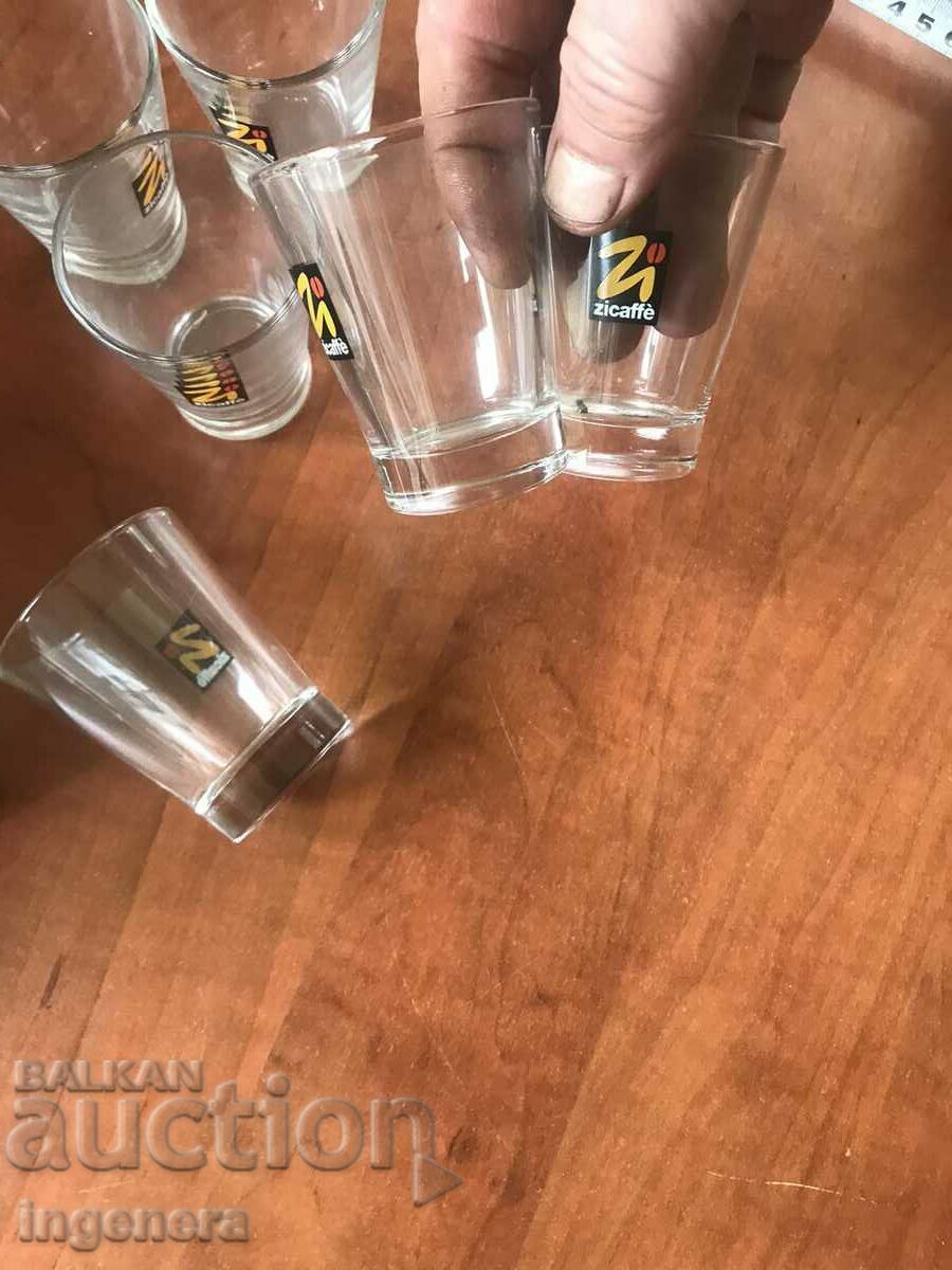 Auction GLASS ZICAFFE ESPRESSO GLASS NEW 6 PCS.SERVICE Auction GLASS ZICAFFE ESPRESSO GLASS NEW 6 PCS.SERVICE