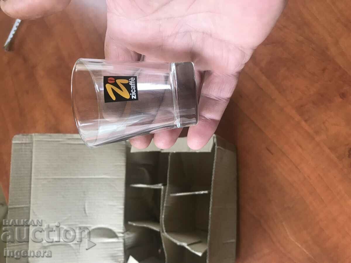 Delivery of GLASS ZICAFFE ESPRESSO GLASS NEW 6 PCS.SERVICE Delivery of GLASS ZICAFFE ESPRESSO GLASS NEW 6 PCS.SERVICE