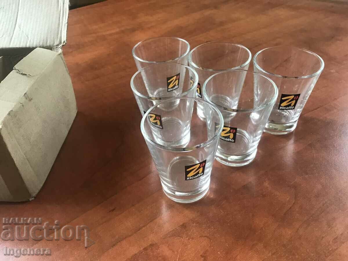 GLASS ZICAFFE ESPRESSO GLASS ΚΑΙΝΟΥΡΓΙΟ 6 ΤΕΜ.SERVICE