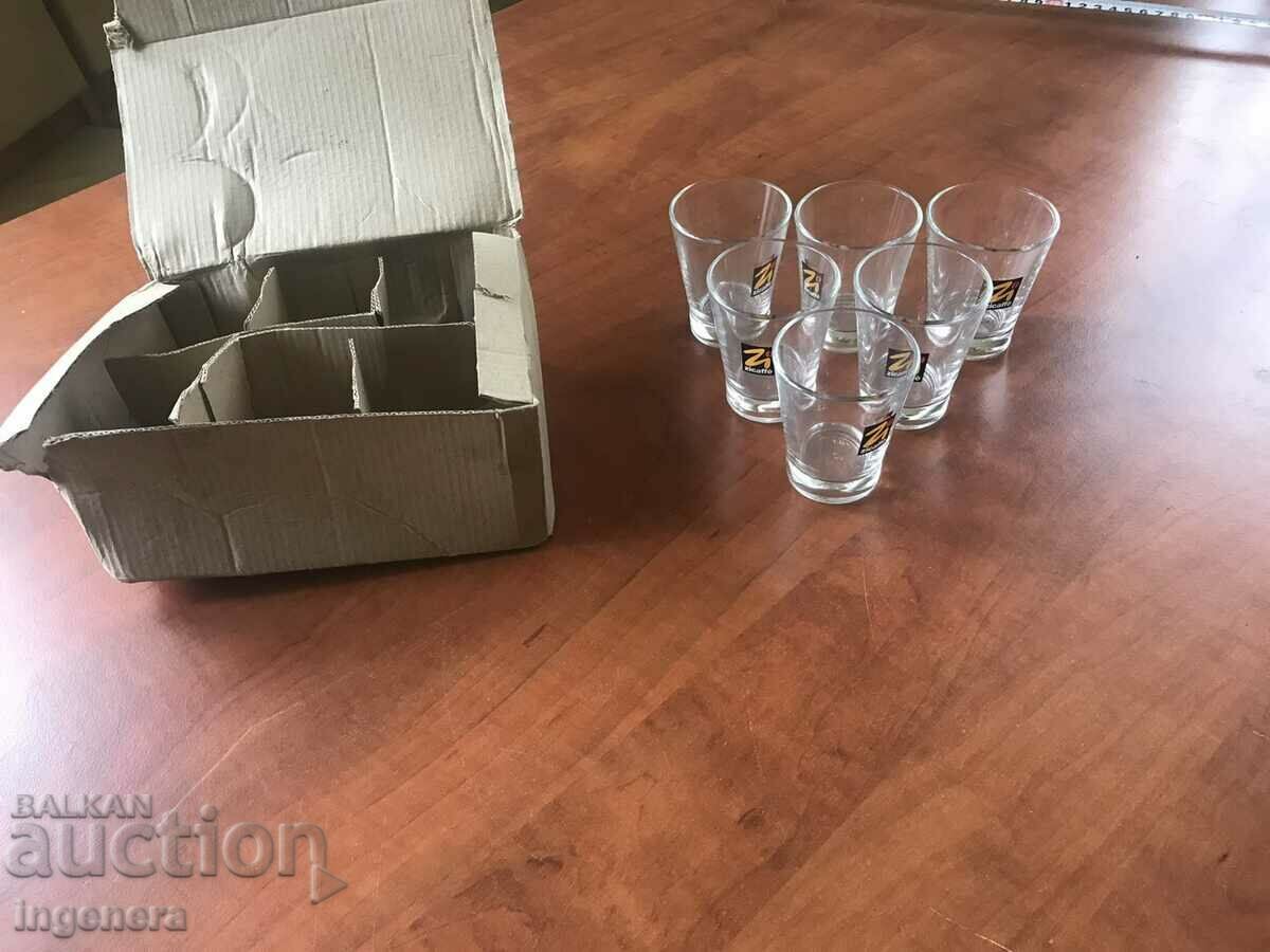 GLASS ZICAFFE ESPRESSO GLASS ΚΑΙΝΟΥΡΓΙΟ 6 ΤΕΜ.SERVICE