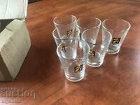 GLASS ZICAFFE ESPRESSO GLASS NEW 6 PCS.SERVICE