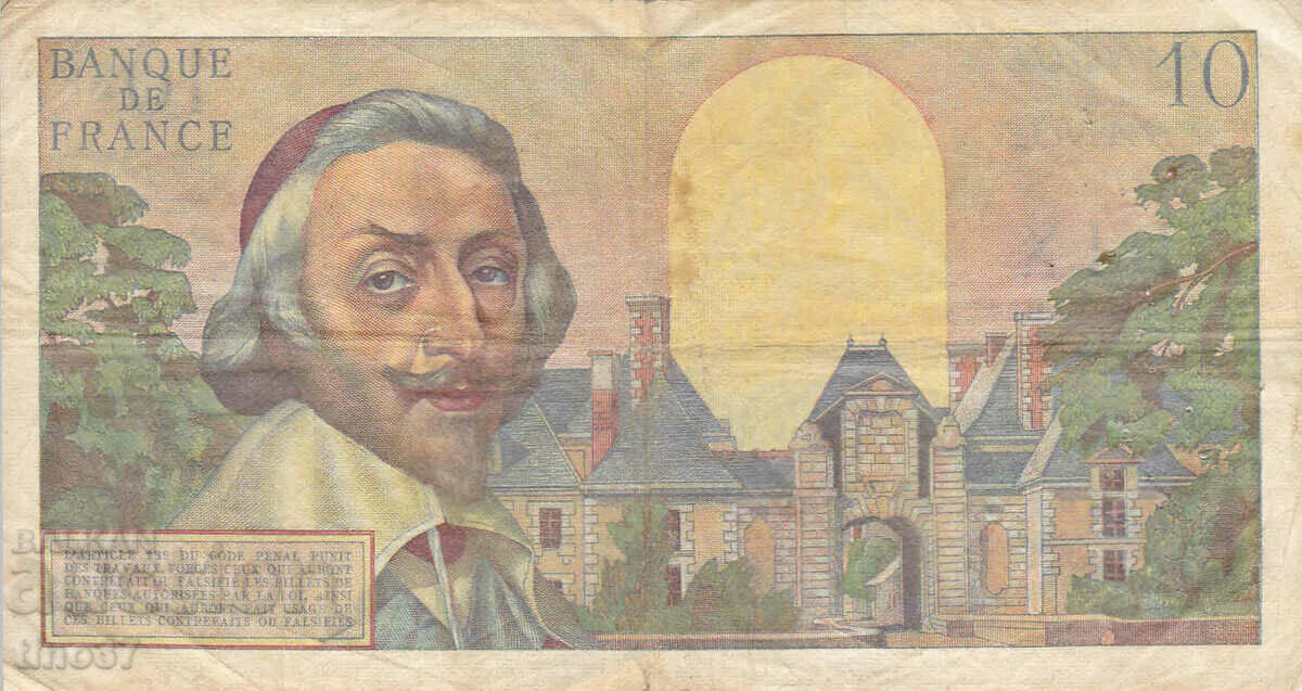 Auction  tino37- FRANCE - 10 NEW FRANC - 1959 - F