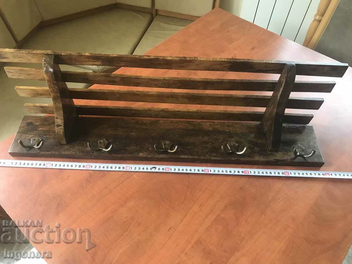 Umeraș Umeraș PERETE LEMN ANTICH CU RAFT - 7 Umeraș Umeraș PERETE LEMN ANTICH CU RAFT - 7