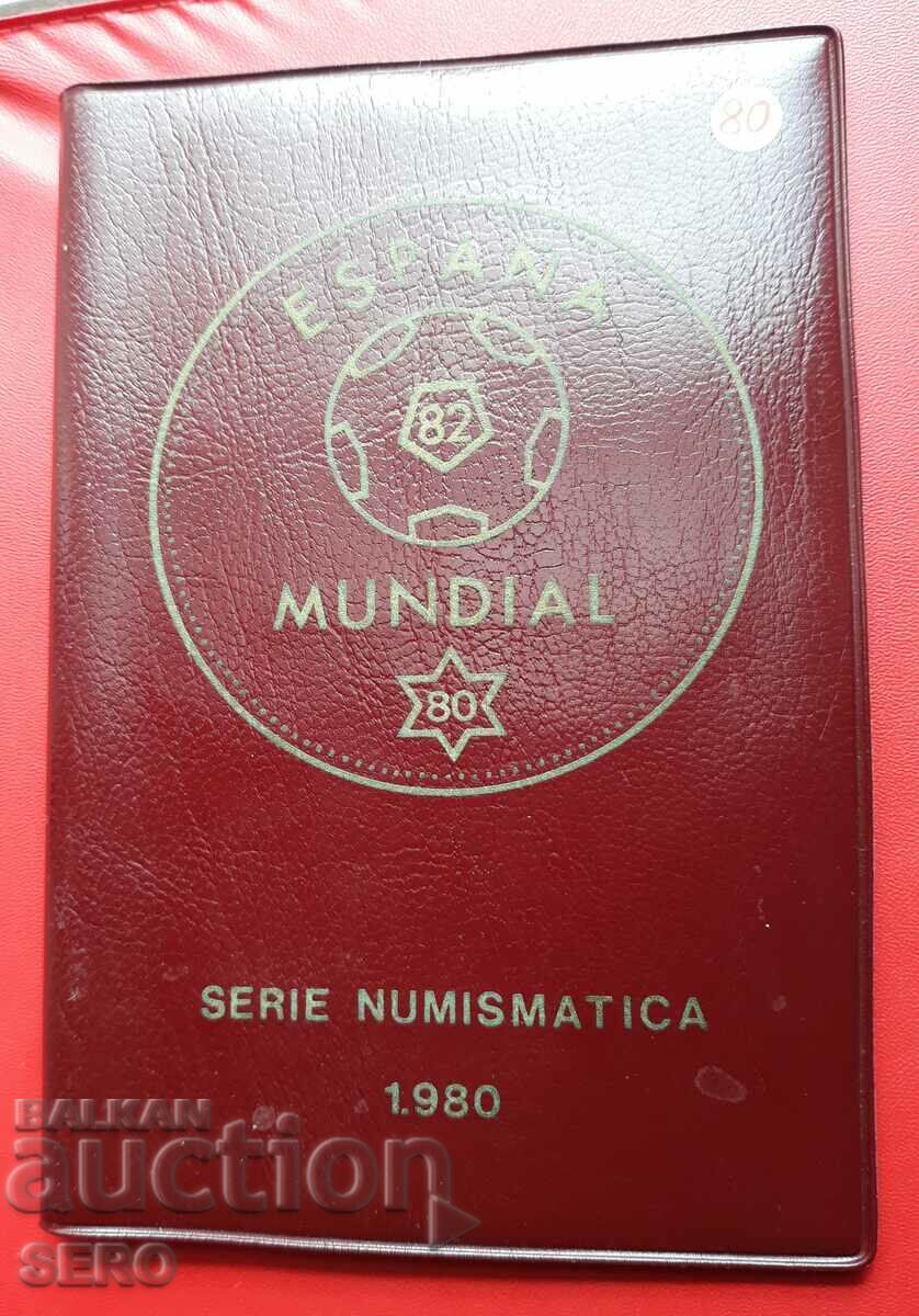 Spania-SET de 5 monede 1980-Cupa Mondială 1980 Spania