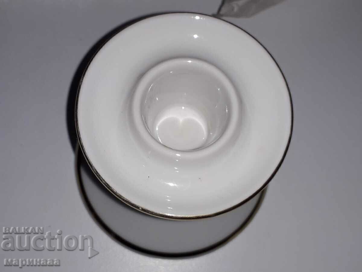 CANDLESTICK. PORCELAIN. GOLD. GERMANY - 5 CANDLESTICK. PORCELAIN. GOLD. GERMANY - 5