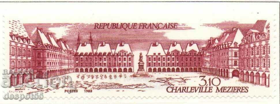 1983 France. Tourist ad - Place Ducale in Charleville