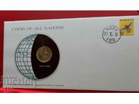 South Korea-10 won 1979 and post.m. in a beautiful envelope