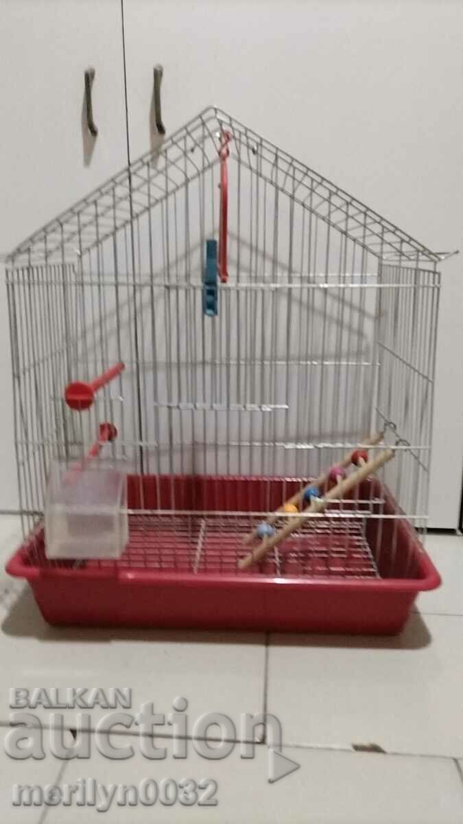 Metal bird cage, cage