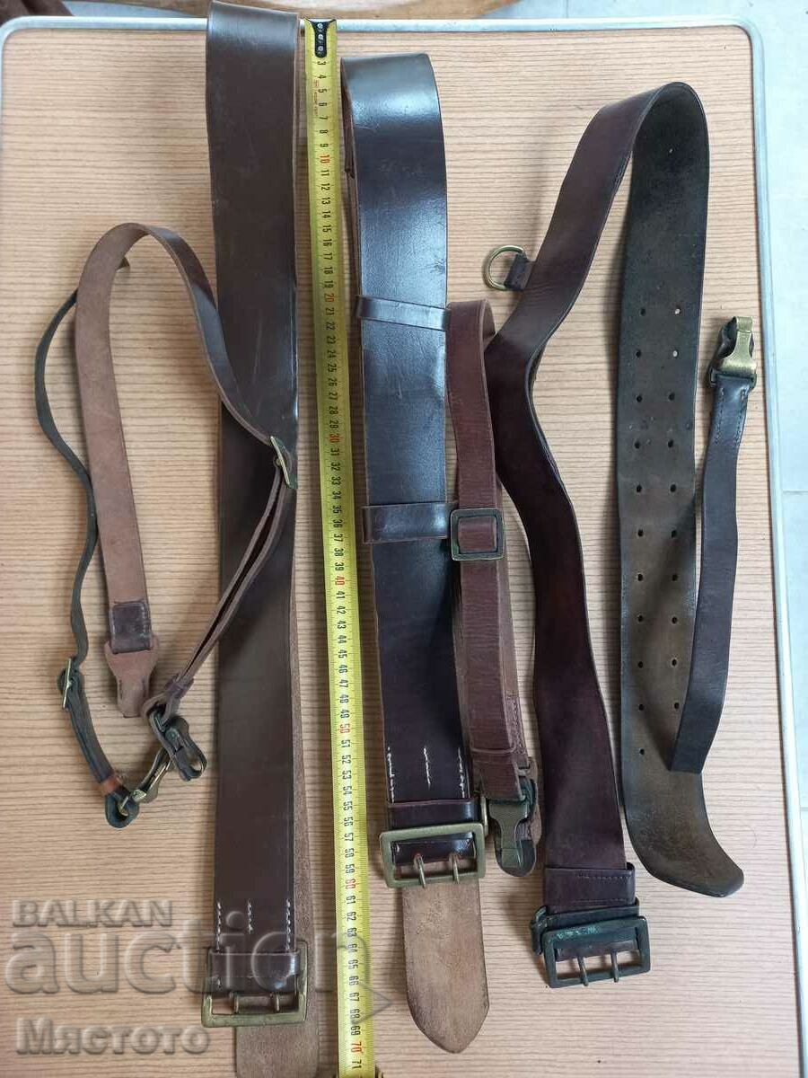 3 pcs. Officer's belts old.