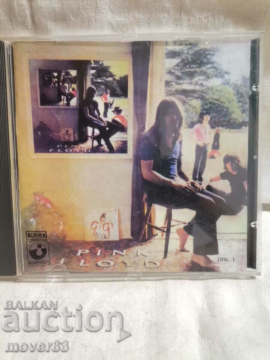 CD cu muzică pe disc. „Pink Floyd”.