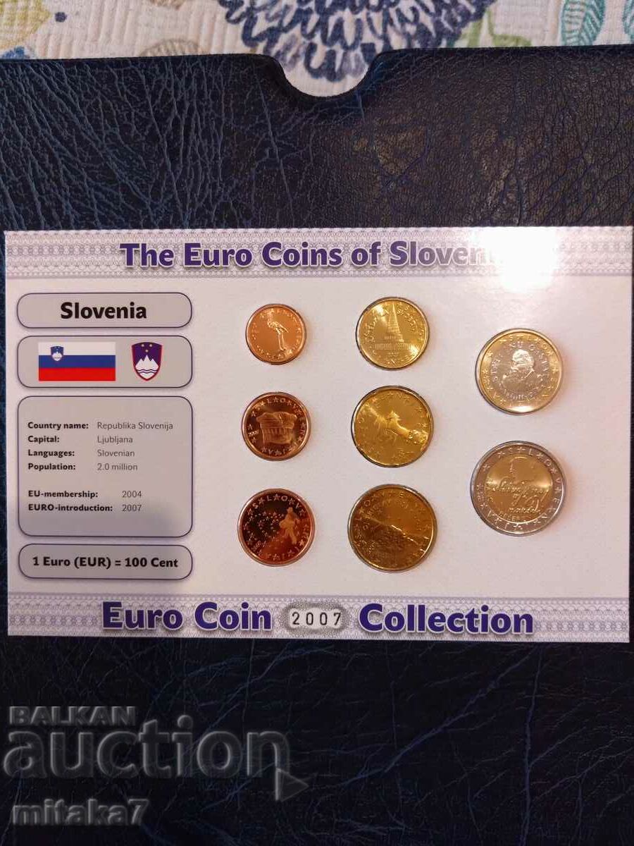 Set of euro coins, Slovenia