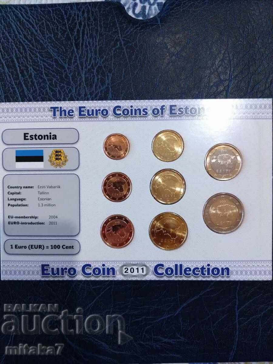 Set of euro coins, Estonia