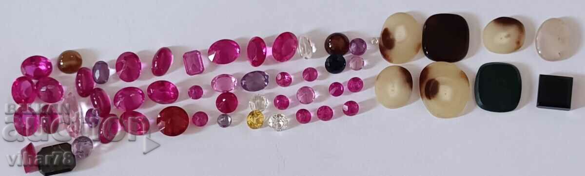 Lot of 55 stones - rubies and others with price 449.99 BGN | € 230.08 Lot of 55 stones - rubies and others with price 449.99 BGN | € 230.08