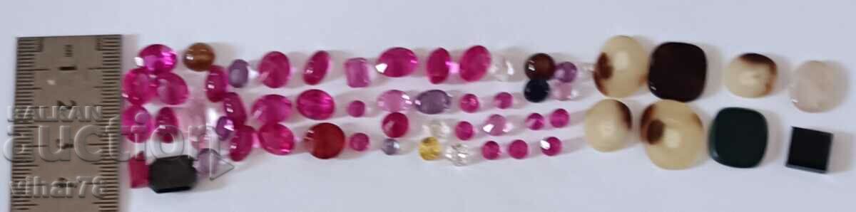 Auction Lot of 55 stones - rubies and others Auction Lot of 55 stones - rubies and others