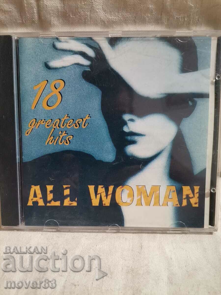 CD диск музика. "All woman greatest hits" .