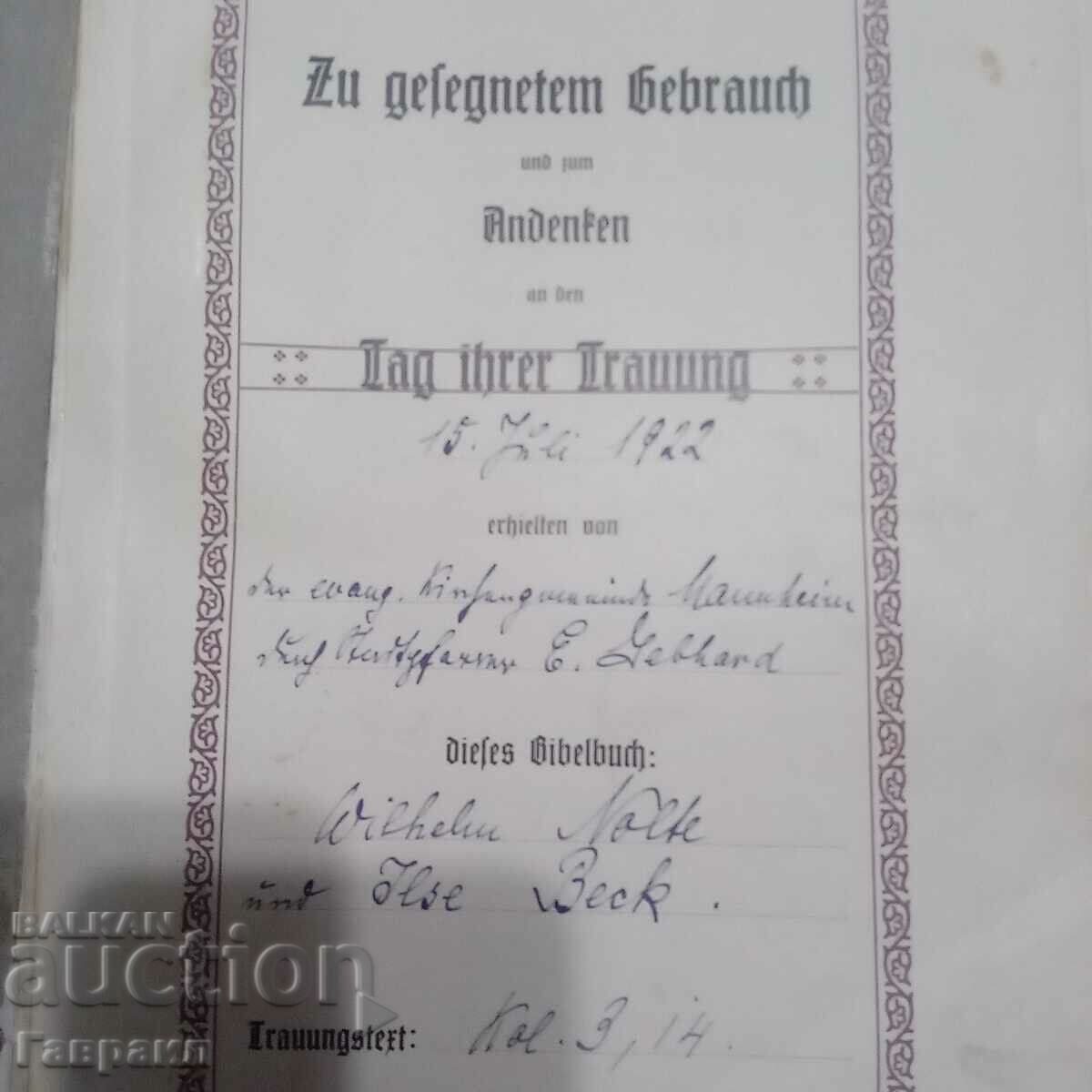 Auction  Old church book