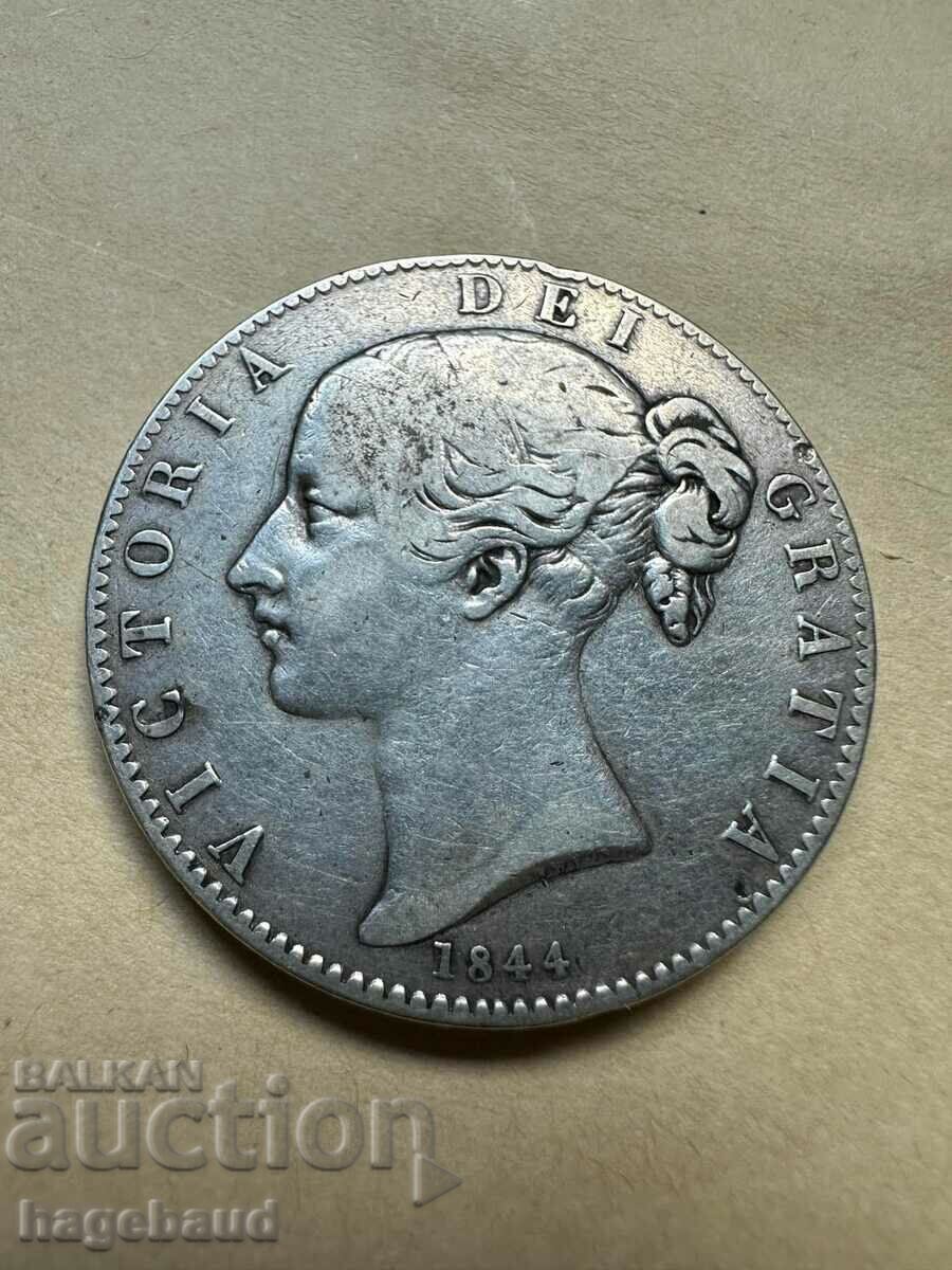 Victoria, Krona 1844 ta (Star Stops on Edge).