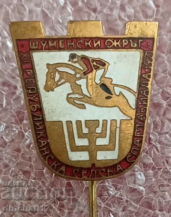 Insigna. Jocheu de cai