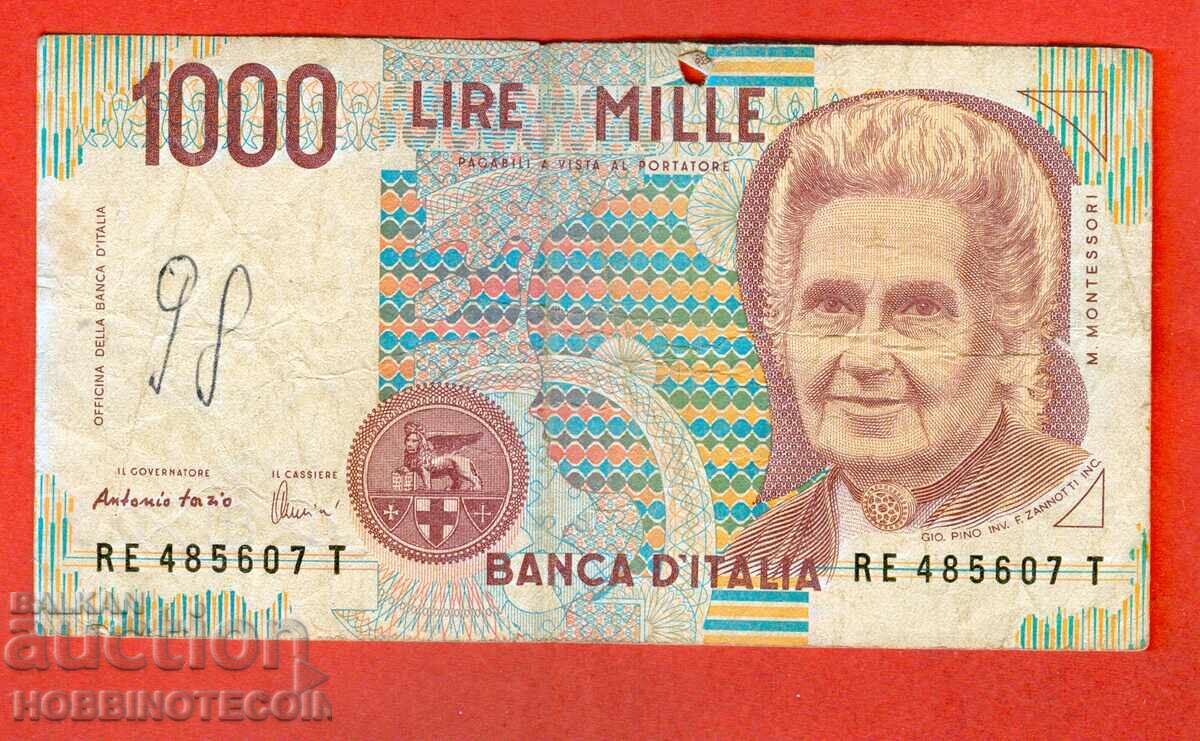 ITALIA ITALIA 1000 Lire emisiune - emisiune 1990 - semnatura 1