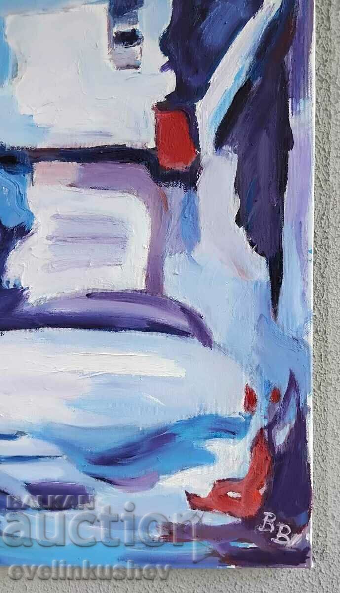 Delivery of Oil painting "High village" 40x70 / 58x78 cm. Delivery of Oil painting "High village" 40x70 / 58x78 cm.