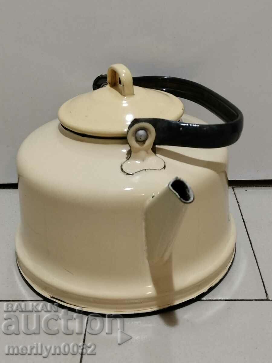 Auction  Enameled teapot from the Sotsa, a vessel with enamel, USSR
