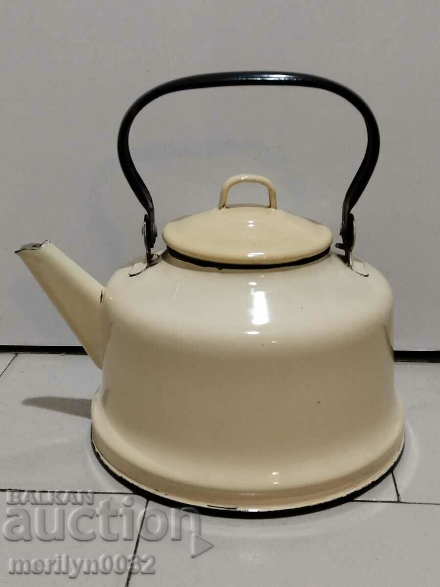 Enameled teapot from the Sotsa, a vessel with enamel, USSR