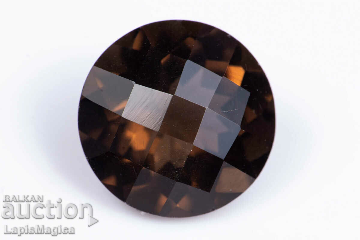 Smoky Quartz 5,54ct 12mm Στρογγυλή κοπή #2