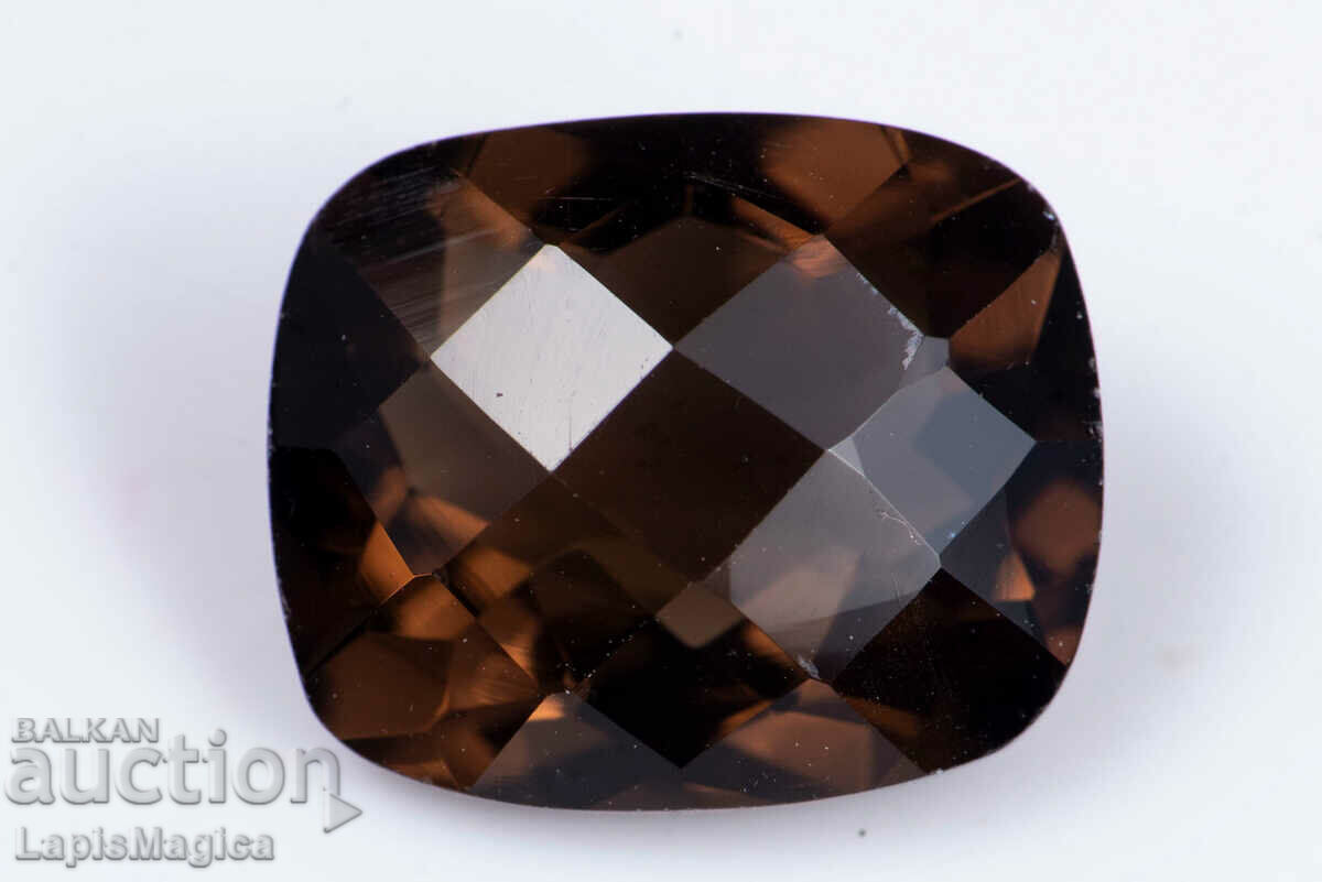 Smoky quartz 5.07ct cushion cut #10