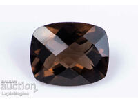 Опушен кварц 4.58ct cushion шлифовка №12