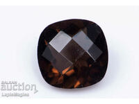 Опушен кварц 3.45ct cushion шлифовка №13