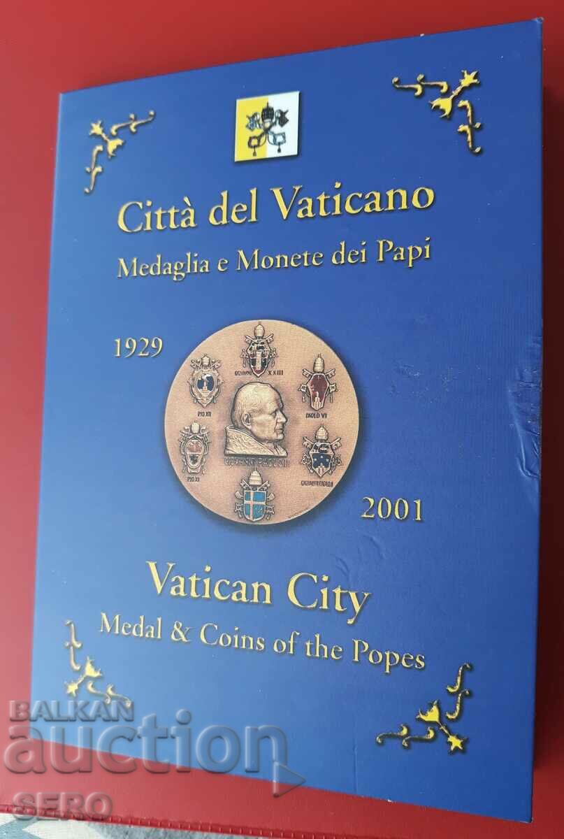 Vatican SET 2001 of 6 coins and medal