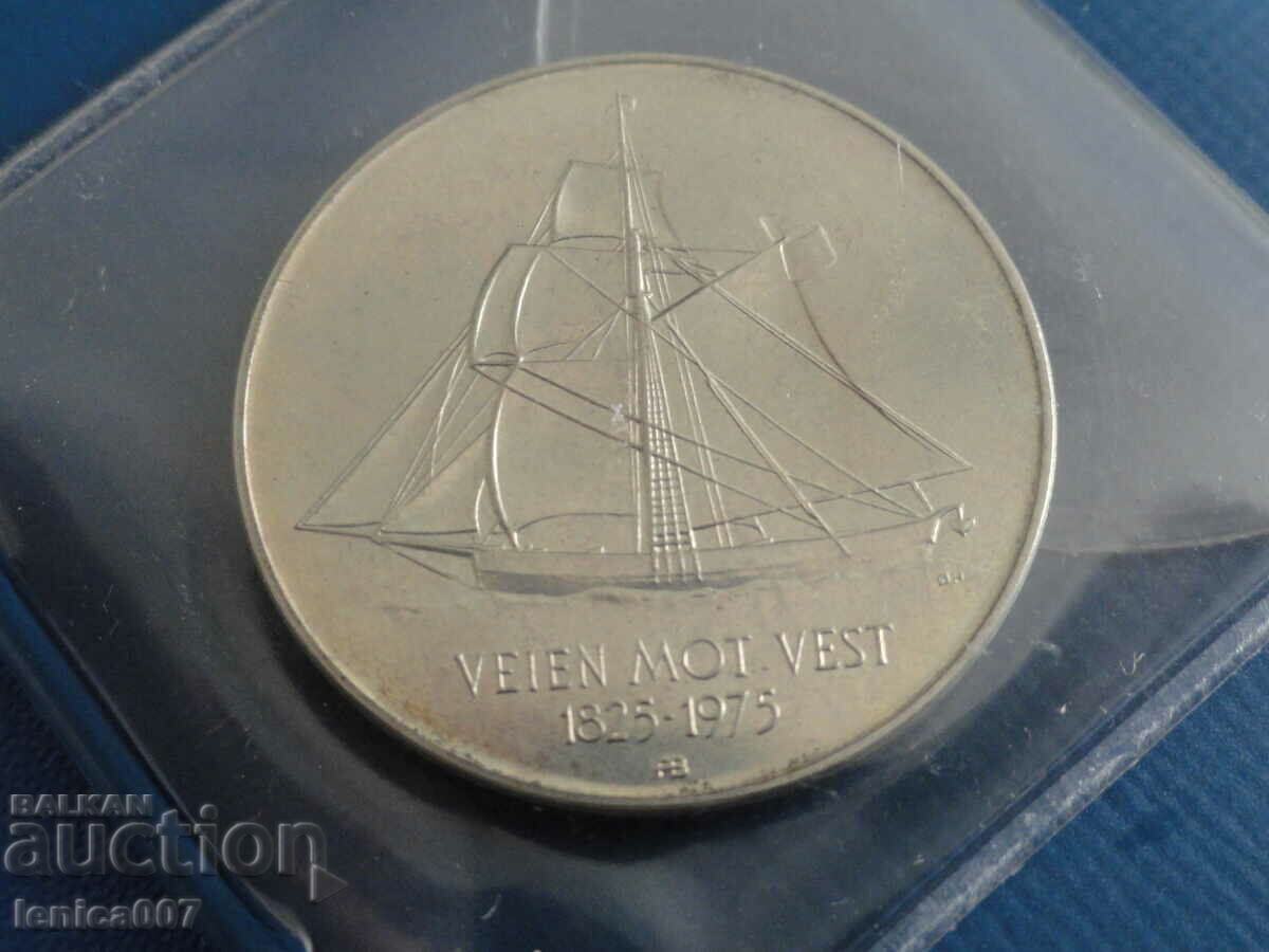 Auction  Norway 1975 - 5 crowns ''150 Emigration to America''