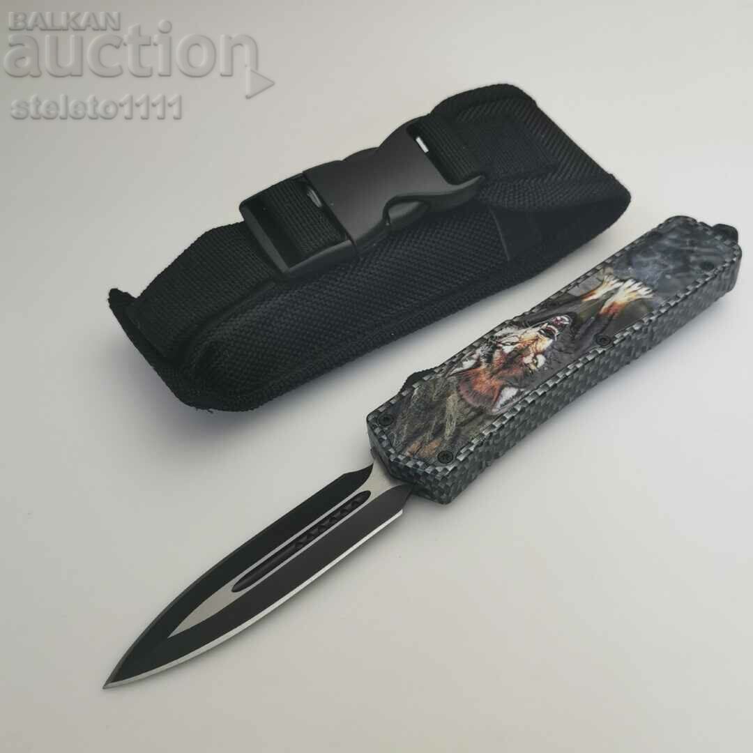 Automatic knife, pocket knife, folding knife, dagger blade