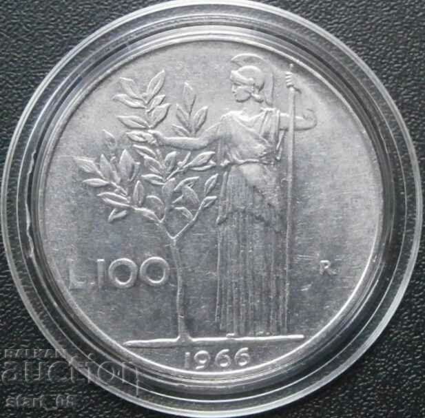 Italia - 100 de lire 1966