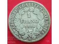 1 Franc 1888 - France - Silver