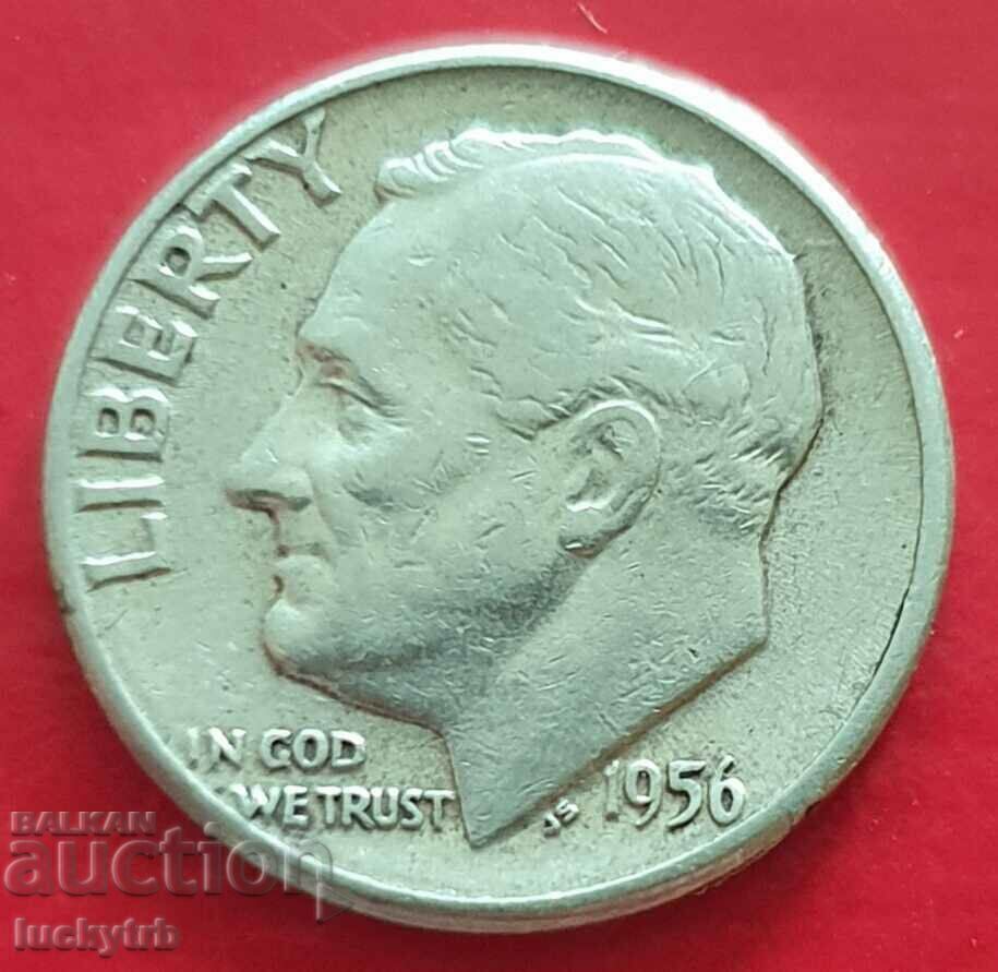 1 dime 1956 - USA - Silver with price € 6.10 | 11.93 BGN