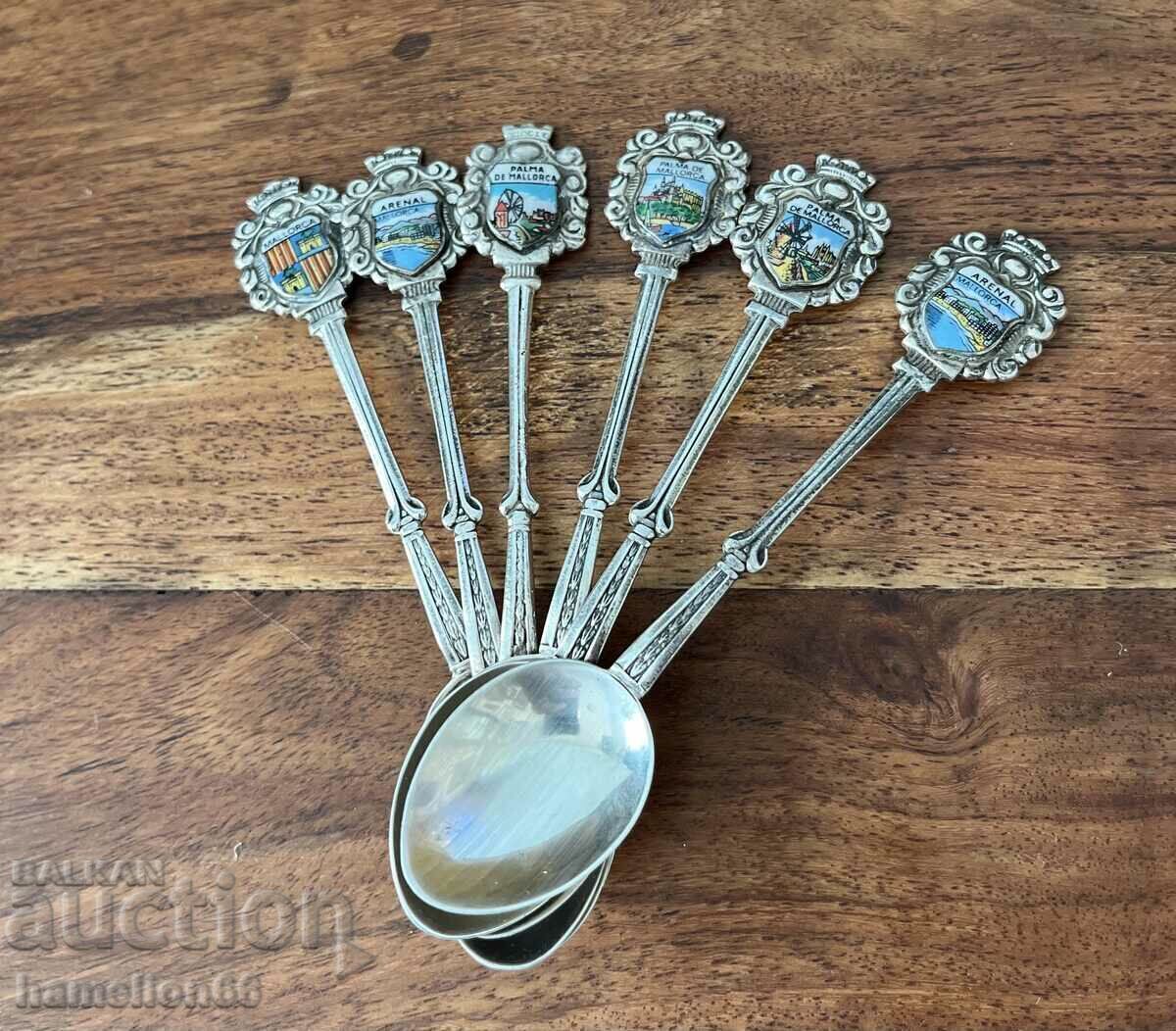 Silver spoons 6 pcs. Silver spoons 6 pcs.