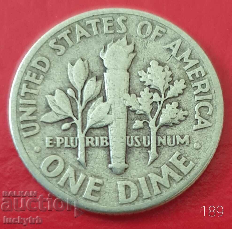 1 dime 1946 - SUA - Argint