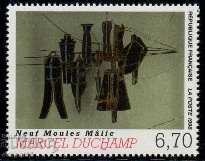 1998. Franţa. Pictură de Marcel Duchamp.