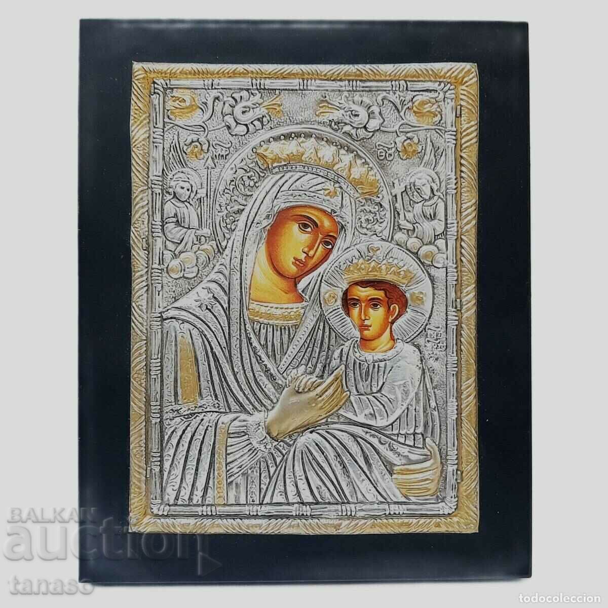 Old Orthodox icon, Virgin and Child (3.3)