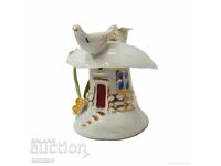 Retro porcelain figurine, house - mushroom (10.2)