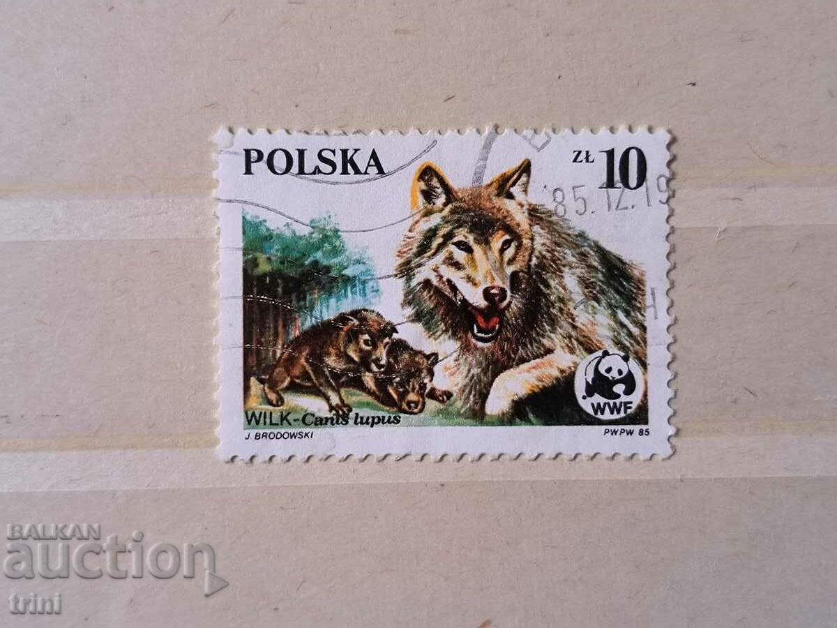 Poland 1985 Protected animals - Wolf