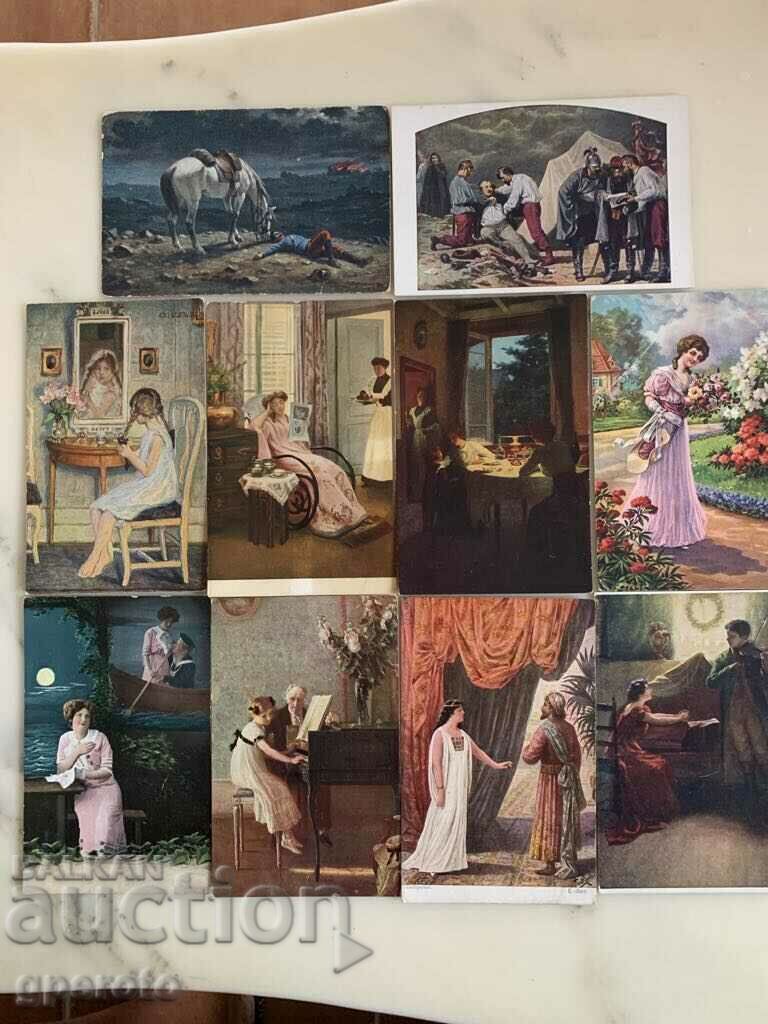 Old cards (10 pcs.) - The beginning of the 20th century - Lot 7