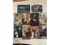 Стари картички(10 бр.)-Царство България -Лот 7