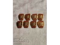 Insigna RDB Museum. Set de 8 piese