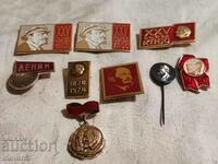 insigne „Lenin”. Set de 9 piese