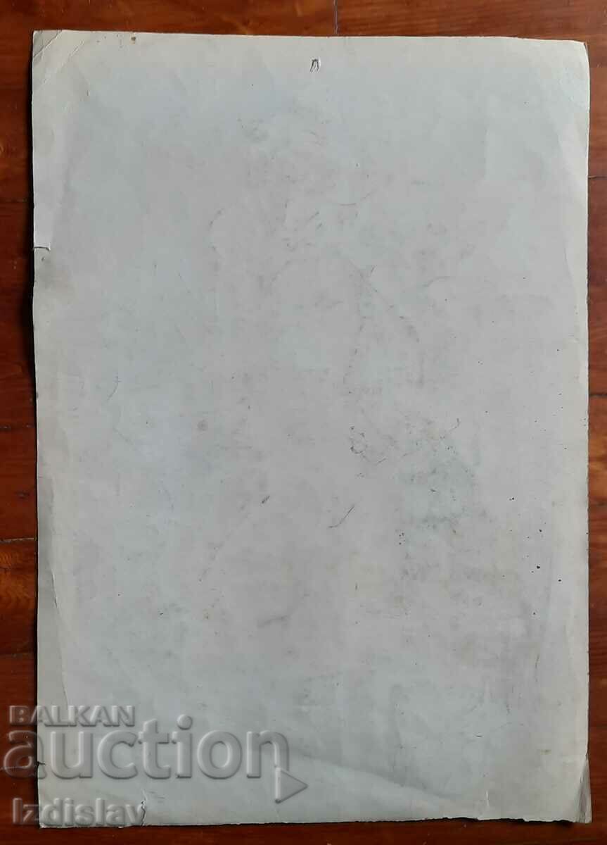 Old painting pastel on paper - 5