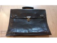 Leather bag retro social