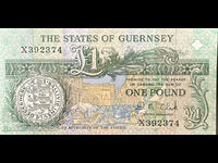 Guernsey 1 Pound Pick 52c Ref 2374 Unc